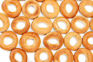 Image showing Tasty bagels put in the manner of background