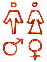 Image showing Gender symbols