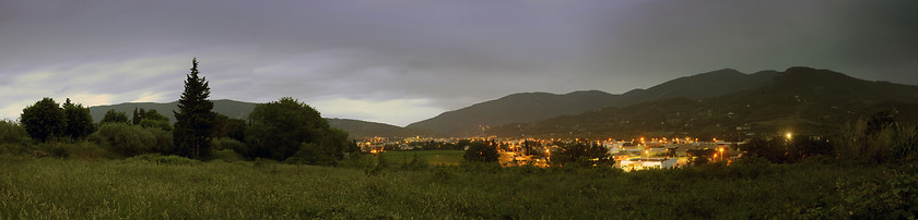 Image showing Overcast Nyons Cityscape