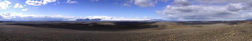 Image showing Volcanic desert landscape