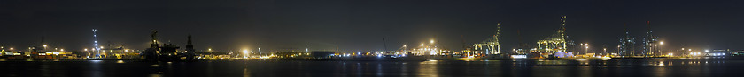 Image showing Rotterdam Harbor Panorama