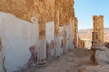 Image showing Ruins of King Herod's palace in Masada 