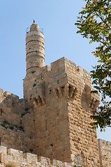 Image showing Ancient citadel and Tower of David in Jerusalem 