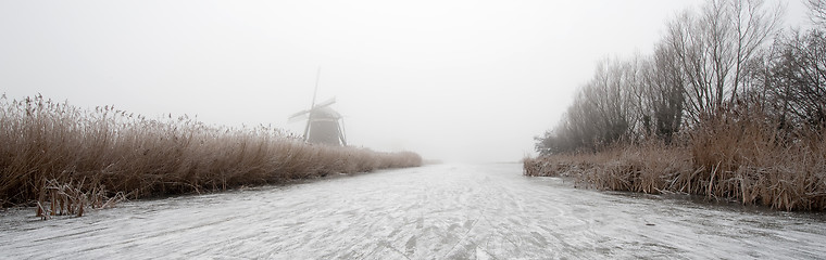 Image showing Dutch Winter Panorama