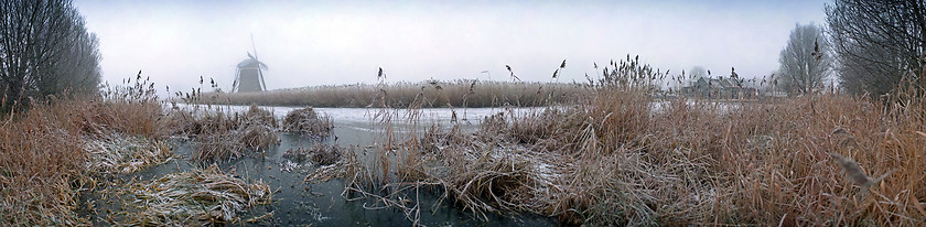 Image showing Dutch winter panorama