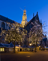 Image showing Illuminated church