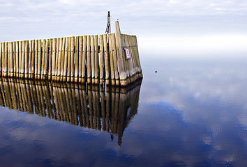 Image showing Wooden jetty