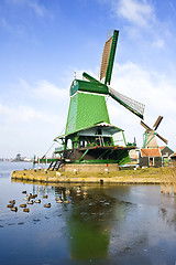 Image showing Windmills in the Zaanse Schans