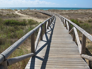 Image showing Path to the beach