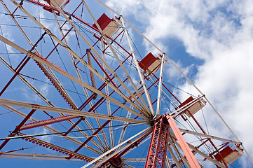 Image showing Ferris wheel close-up