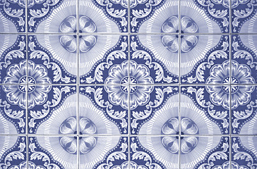 Image showing Ornamental old tiles