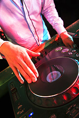 Image showing Mixing DJ