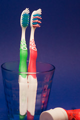 Image showing toothbrushes