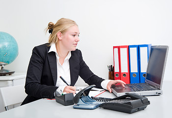 Image showing Business woman at work