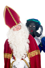 Image showing Saint Nicholas and his helper