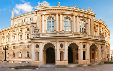 Image showing Panoramic shot of Theater of Opera and Ballet building in Odessa