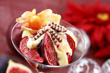 Image showing Christmas dessert