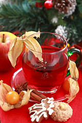 Image showing Hot drink for winter and Christmas