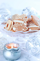 Image showing Christmas gingerbread and cookies