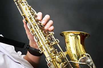 Image showing Saxophone details