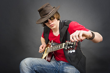 Image showing Guitar Tuning