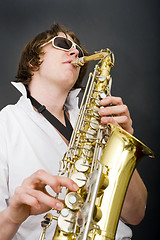 Image showing Saxophone player