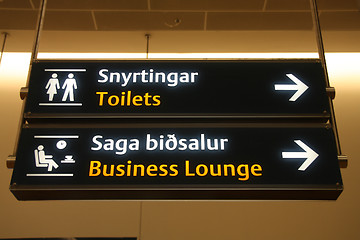 Image showing Airport signs