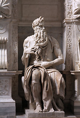 Image showing Moses by Michelangelo