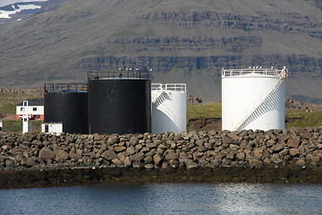 Image showing Fuel storage silos