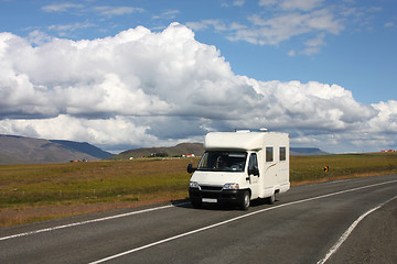 Image showing Camper van in Iceland