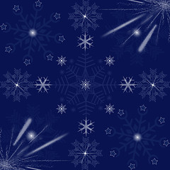 Image showing  beautiful snowflakes background 