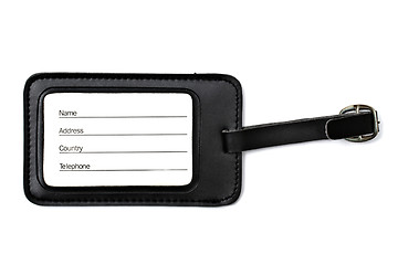 Image showing  Luggage tag isolated on white