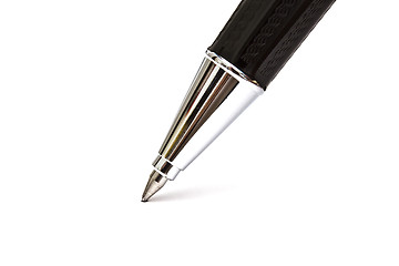 Image showing Black Ball Point Pen Isolated On White