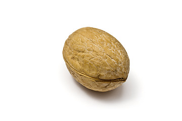 Image showing A walnut isolated on white 
