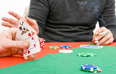 Image showing Poker game play