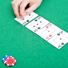Image showing Poker flop