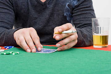 Image showing Back room poker
