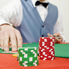 Image showing Stack of chips