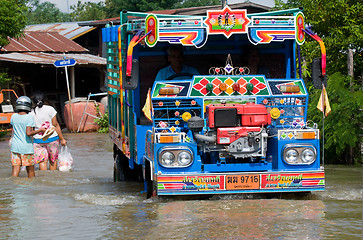 Image showing Monsoon flooding in Thailand