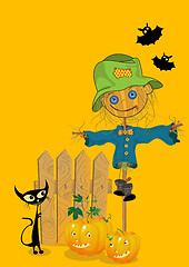 Image showing Halloween greeting card 