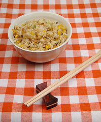 Image showing Chinese rice on a table