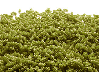 Image showing fusilli pasta verde