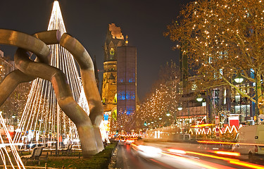 Image showing gedaechtniskirche christmas berlin