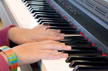 Image showing child piano