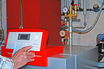 Image showing oil heating
