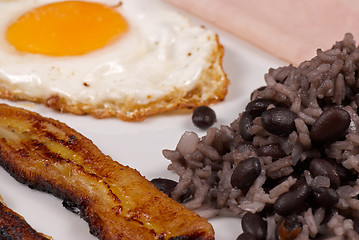 Image showing Gallo pinto breakfast