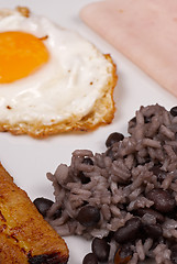 Image showing Gallo pinto breakfast