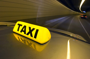 Image showing High speed taxi