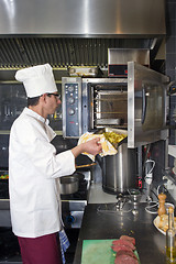 Image showing Cook and oven