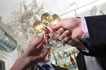 Image showing toasting on new years eve